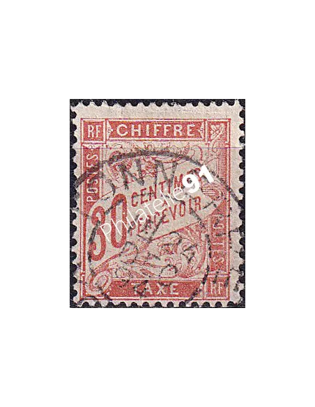 Timbre-taxe n° 34 oblitéré, collection timbres France