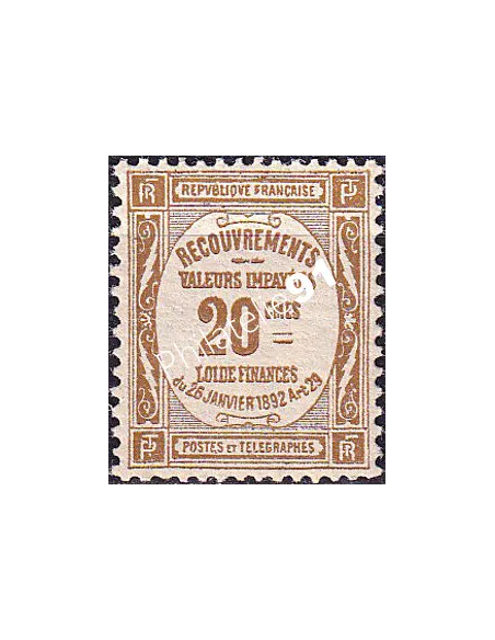 Timbre-taxe n° 45 neuf, collection timbres France