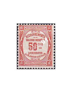 Timbre-taxe n° 47 charnière, collection timbres France