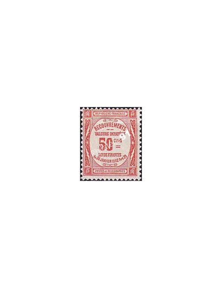 Timbre-taxe n° 47 charnière, collection timbres France