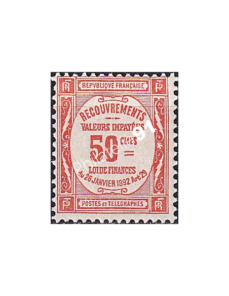 Timbre-taxe n° 47 charnière, collection timbres France
