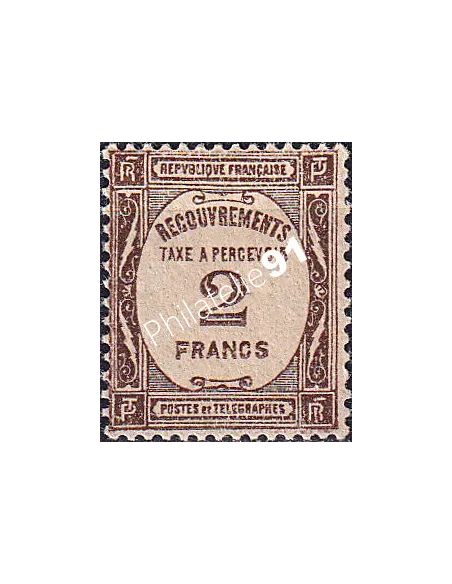 Timbre-taxe n° 62 neuf, collection timbres France