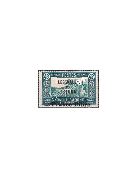 Wallis et Futuna, n° 105, surcharge décalée, timbres Colonies