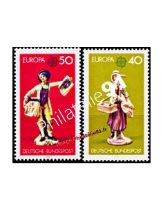 Timbres d'ALLEMAGNE - RFA n° 739 à 740 - EUROPA 1976 - Œuvres d'art