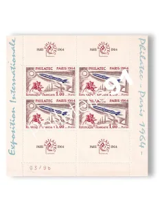 Demi bloc-feuillet n° 6 neuf, "Philatec 1964", collection timbres France