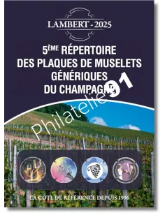 LAMBERT,5ème répertoire de Muselets génériques 2025, catalogues