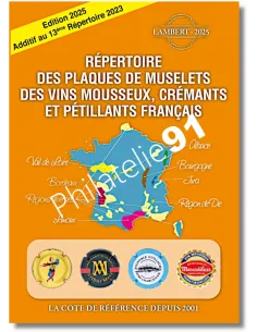 additif 2025 au Lambert 13ème répertoire des muselets de vins mousseux