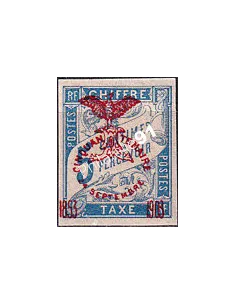 Nouvelle Calédonie, timbre-taxe n° 8 charnière, Timbres Colonies françaises