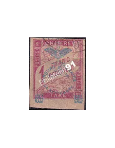 Nouvelle Calédonie, timbre-taxe n° 14 oblitéré, Timbres Colonies françaises