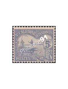 Nouvelle Calédonie, timbre-taxe n° 16 charnière, Timbres Colonies françaises