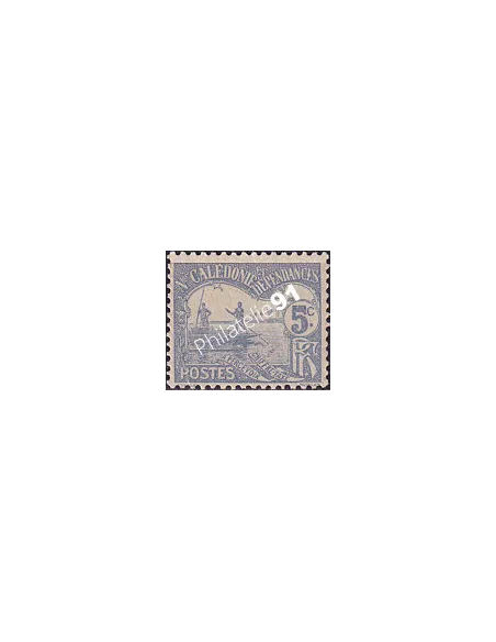 Nouvelle Calédonie, timbre-taxe n° 16 charnière, Timbres Colonies françaises