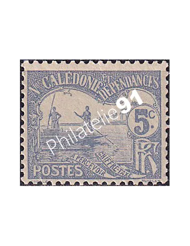 Nouvelle Calédonie, timbre-taxe n° 16 charnière, Timbres Colonies françaises