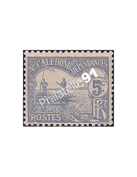 Nouvelle Calédonie, timbre-taxe n° 16 charnière, Timbres Colonies françaises