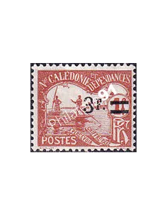 Nouvelle Calédonie, timbre-taxe n° 25 charnière, Timbres Colonies françaises