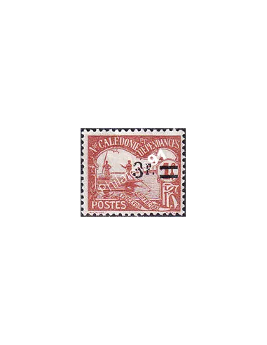 Nouvelle Calédonie, timbre-taxe n° 25 charnière, Timbres Colonies françaises