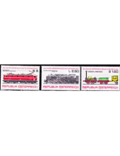 AUTRICHE - n° 1389 à 1391 - Locomotives