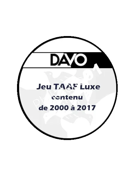 DAVO - Jeu TAAF luxe - contenu II (2000-2017) (avec pochettes)