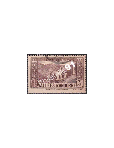 Timbre n° 26 oblitéré, collection timbres Andorre Français