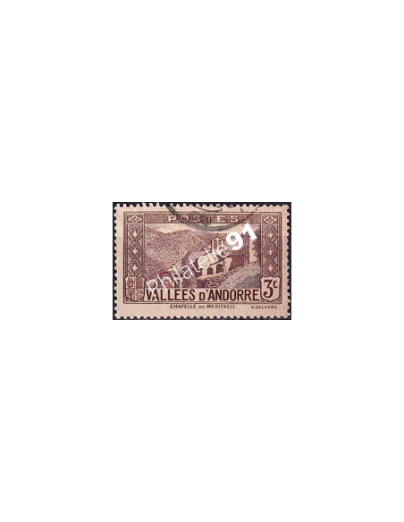 Timbre n° 26 oblitéré, collection timbres Andorre Français