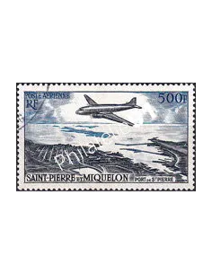Saint-Pierre et Miquelon, PA n° 23 oblitéré, timbres Dom-Tom