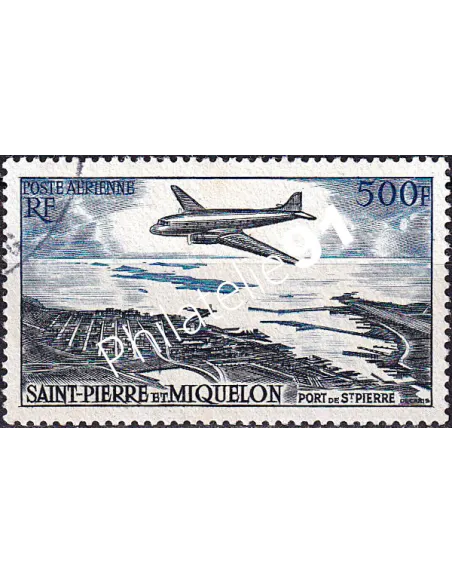 Saint-Pierre et Miquelon, PA n° 23 oblitéré, timbres Dom-Tom