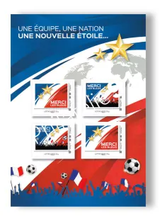 Timbres Collectors, COL 359, "Merci les Bleus", timbres France