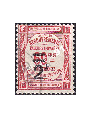 Timbre-taxe n° 54 oblitéré, collection timbres France