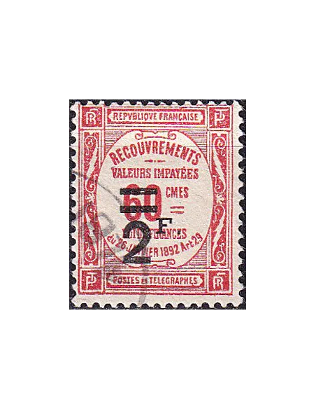 Timbre-taxe n° 54 oblitéré, collection timbres France