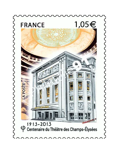 Timbre de France n° 4737. Centenaire du Théâtre des Champs-Élysées