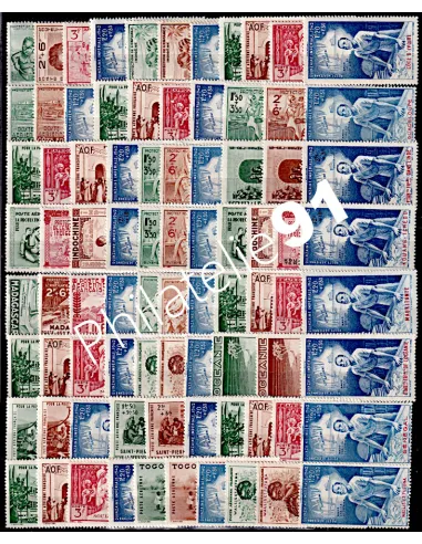 Grande série coloniale française de 1942 - Série P.E.I.Q.I.