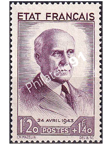 n° 576 neuf, collection timbres de France