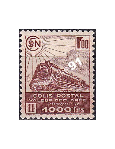 Colis postaux n° 187A neuf, Collection timbres France