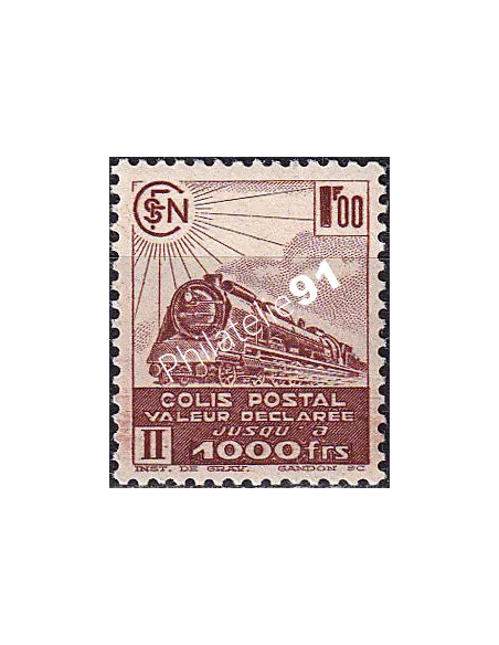Colis postaux n° 187A neuf, Collection timbres France