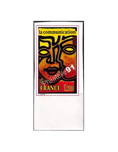 n° 1884a non dentelé neuf, bord de feuille, collection timbres France