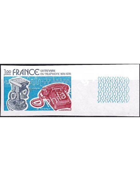 n° 1905a non dentelé neuf, bord de feuille, collection timbres France