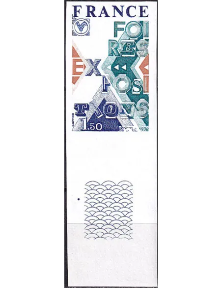 n° 1909a non dentelé neuf, bord de feuille, collection timbres France