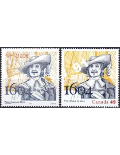 Émission commune, France-Canada, n° 3678 et 2086, timbres Monde
