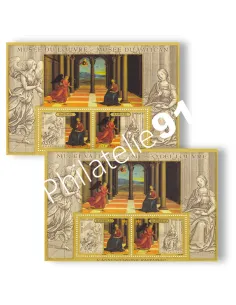 Émission commune, France-Vatican, BF n° 90 + BF n° 28, timbres Europe