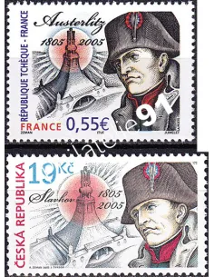 Émission commune, France-Rép. Tchèque, n° 3782 et 399, timbres Europe