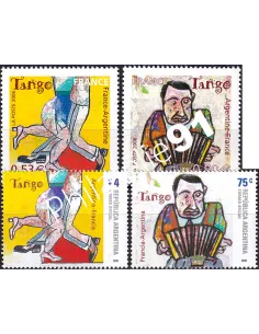 Émission commune, France-Argentine, n° 3932 à 3933 + n° 2614 à 2615