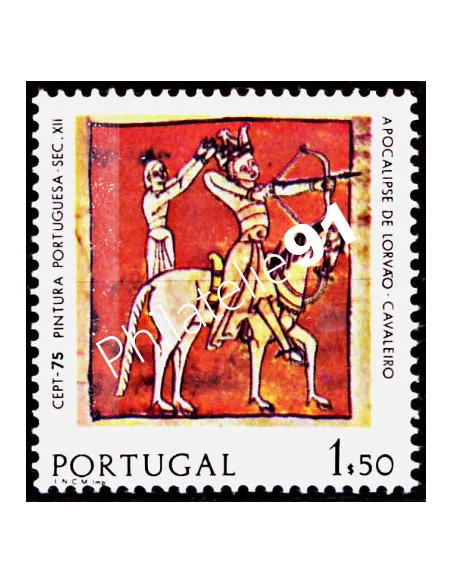 PORTUGAL - n° 1261a - EUROPA 1975 - Peintures (avec bande de phosphore)