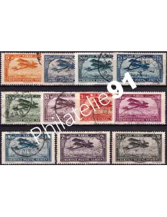 MAROC, PA n° 1 à 11 oblitérés, collection timbres colonies françaises