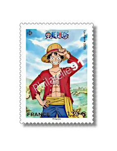 Timbre One Piece - Luffy, Manga, timbres de France