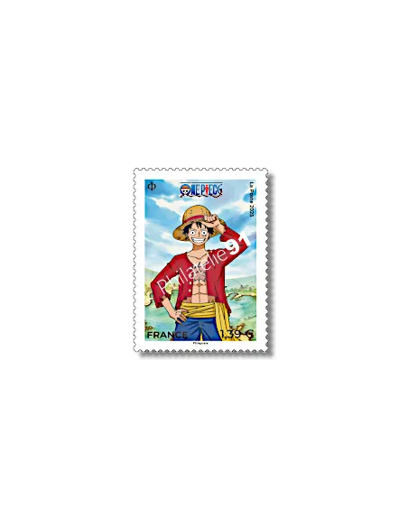 Timbre One Piece - Luffy, Manga, timbres de France
