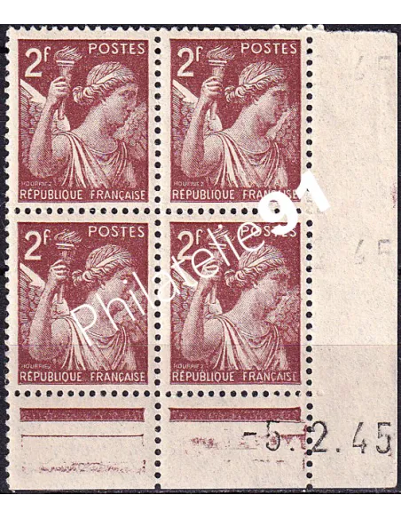 Coin daté du timbre n° 653, collection timbres France