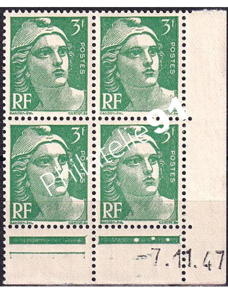 Coin daté du timbre n° 716A, collection timbres France