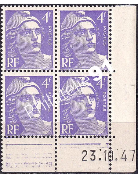 Coin daté du timbre n° 718, collection timbres France