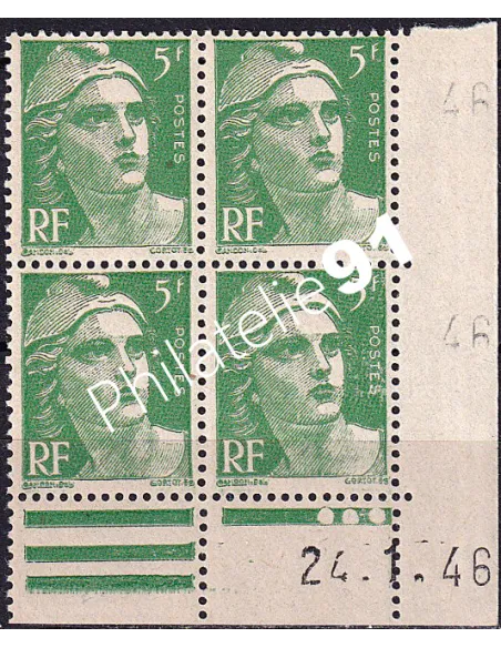 Coin daté du timbre n° 719, collection timbres France
