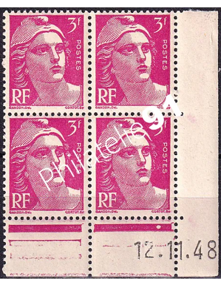 Coin daté du timbre n° 806, collection timbres France