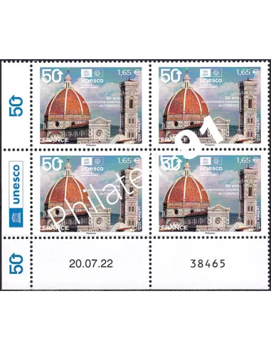 Coin daté du timbre de Service n° 183, collection timbres France